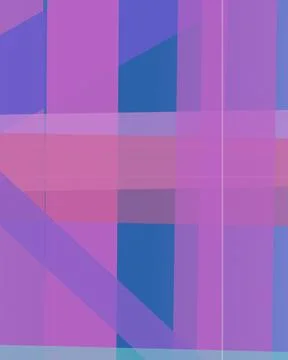 Layered translucent blocks and intersecting lines form a modern violet, blu.. Stock Illustration