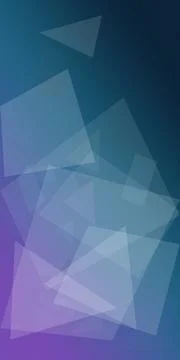 Layered translucent polygons create a modern blue and purple abstract compo.. Stock Illustration