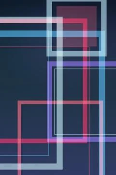 Layered translucent rectangles and intersecting lines create a moody, sophi.. イラスト素材