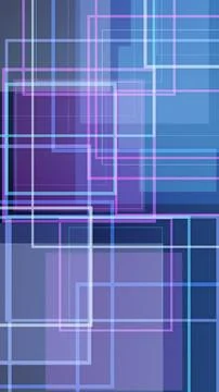 Layered translucent rectangles and luminous intersecting lines create a fut.. Stockillustratie