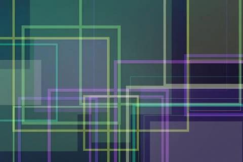 Layered translucent rectangles create a sophisticated geometric composition.. 스톡 일러스트