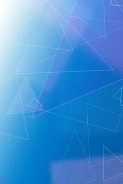 Layered translucent triangles and crossing line segments form a futuristic .. Stock Illustration