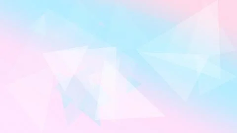 Layered translucent triangles form a pastel blue and pink abstract backgrou.. Illustrazione stock