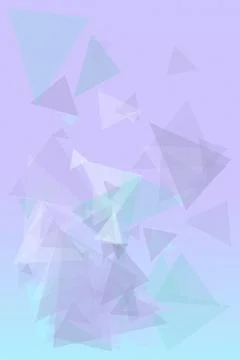 Layered translucent triangles scatter across a dreamy purple-to-blue gradie.. 스톡 일러스트