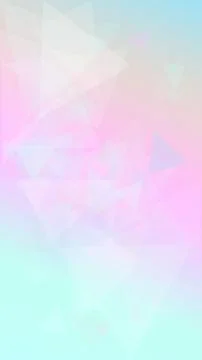 Layered translucent triangles in soft blue, pink, and lavender form a moder.. Stock Illustration