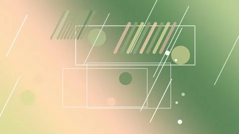Layered transparent rectangles, diagonal streaks, and floating dots create .. Illustrazione stock