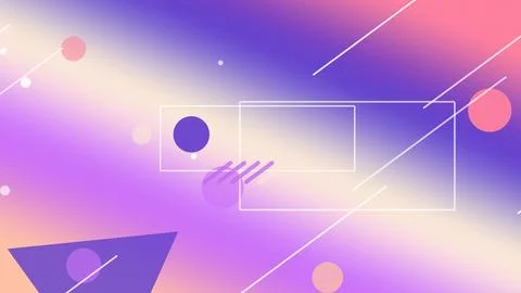 Layered UI frame outlines with floating dots and diagonal streaks sit over .. Stock Illustration