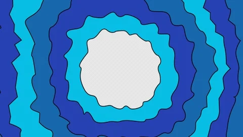 Layered water ripple transition circle with alpha channel Stock Footage 311994745