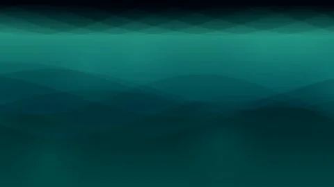 Layered Wave Pattern Growing Horizontally in Teal and Blue Shades Stock Footage 347983815