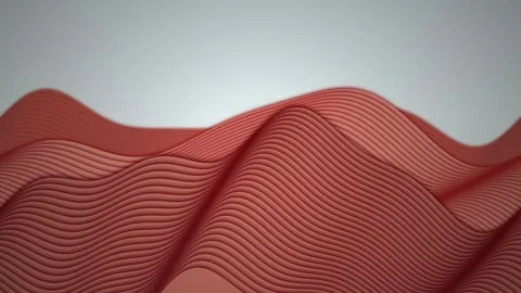Layered wave like structures flow in a seamless loop Stock Footage 340957467