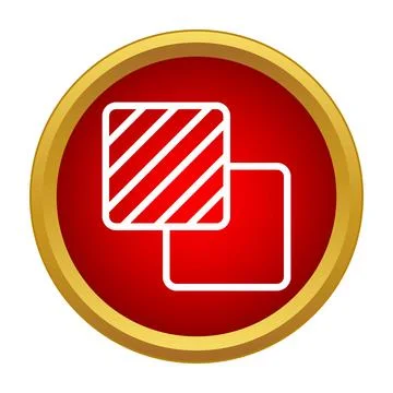 Layering icon showing transparency and composition Stock Illustration
