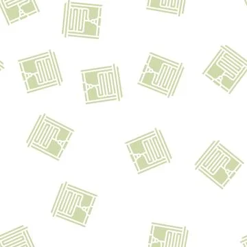 Layers of 3d printing glyph vector seamless pattern Illustrazione stock