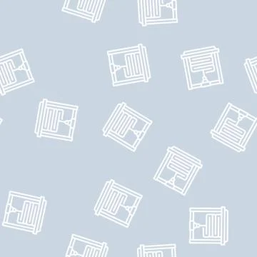 Layers of 3d printing line vector seamless pattern Stock Illustration