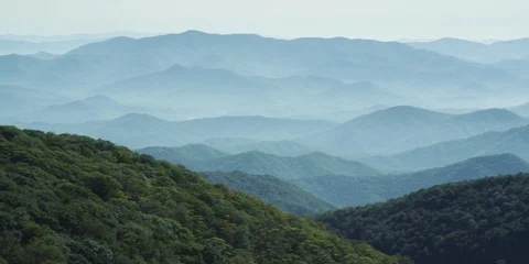 Layers of beautiful mountain ranges Blue Ridge Mountains  Stock Footage 103400895