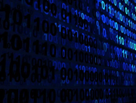 Layers of Binary 4k Stock Footage 105420304