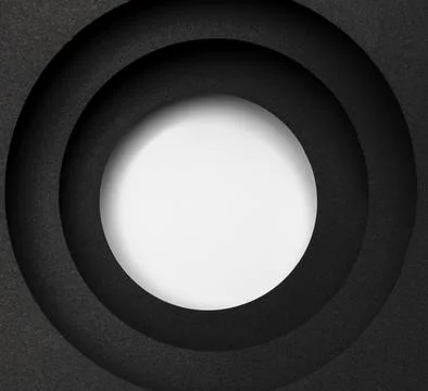 Layers circular black background white circle Stock Photos