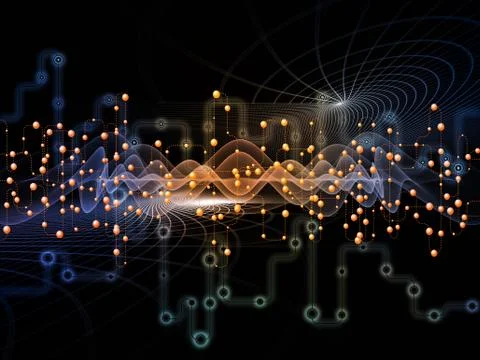Layers of Data Transfers Illustrazione stock