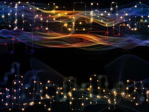 Layers of Data Transfers 스톡 일러스트