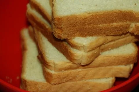 Layers of different bread shape and sizes Stock Photos