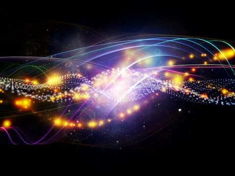 Layers of Dynamic Network 스톡 일러스트