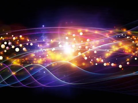 Layers of Dynamic Network Illustrazione stock