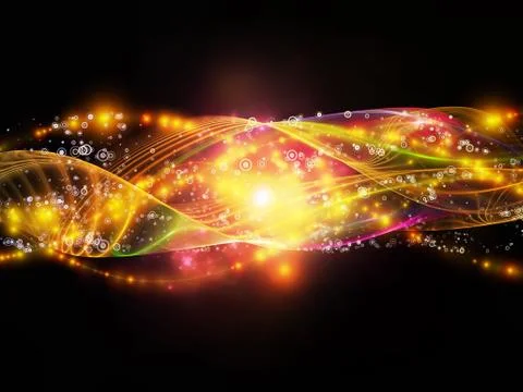 Layers of Dynamic Network Stockillustratie