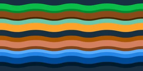 Layers of the earth abstract background Stock Illustration