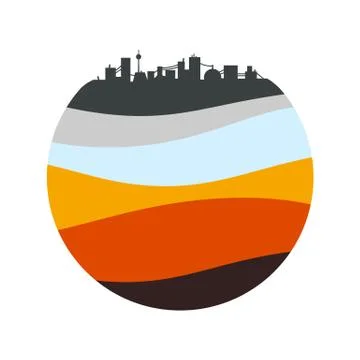 Layers of the earth. 스톡 일러스트