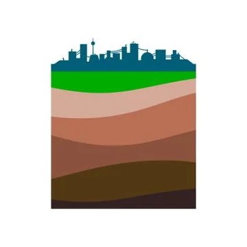 Layers of the earth. Stock-Illustration