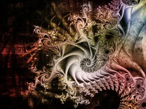 Layers of Fractal Motion Illustrazione stock