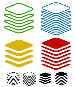 Layers graphics Stock Illustration