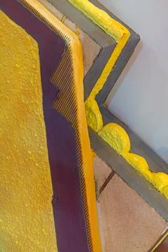 Layers House Wall Insulation Stock-Fotos
