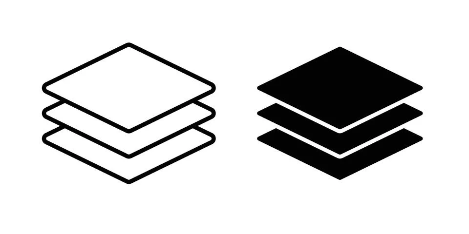 Layers icon graphic element. web icon set 库存插图