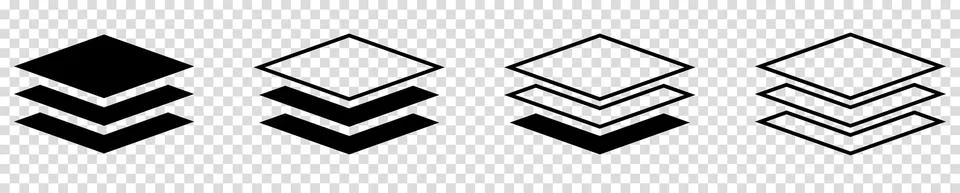 Layers icon Stock Illustration