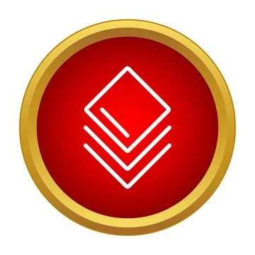 Layers icon representing document organization and hierarchy 库存插图