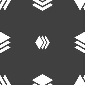 Layers icon sign. Seamless pattern on a gray background. Vector 스톡 일러스트