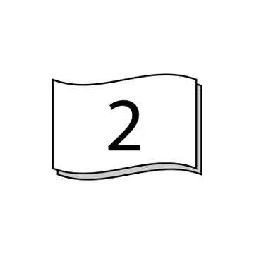 Layers icon, Two levels stacked on top of each other Stock Illustration