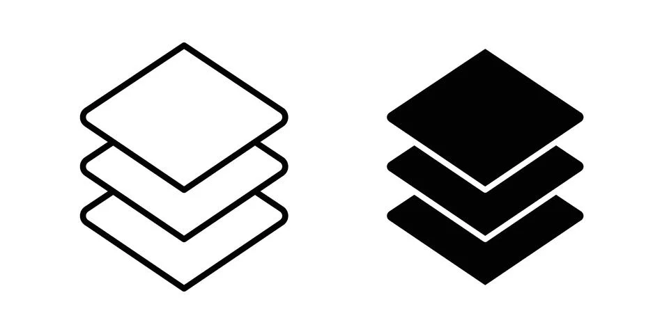 Layers icon vector design. EPS10 Stock Illustration