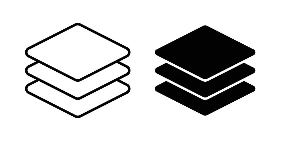 Layers icon vector design illustrations Stock Illustration