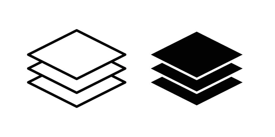 Layers icon vector design illustrations Stock Illustration