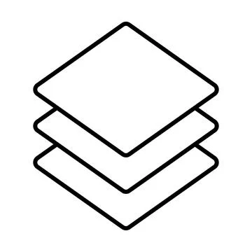 Layers icon vector for graphic design, logo, website, social media, mobile .. Stock-Illustration