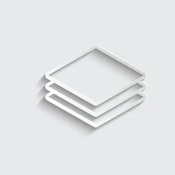 Layers icon.  vector symbol of  layers . Stock Illustration