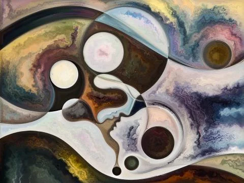 Layers of Inner Colors Stock Illustration