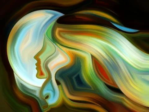 Layers of Inner Paint Stock Illustration