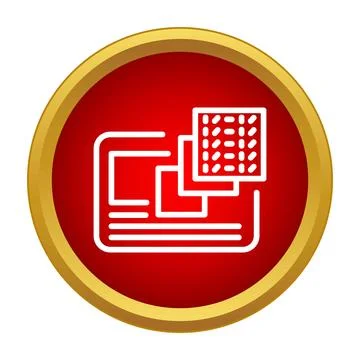 Layers of interface and content management icon イラスト素材