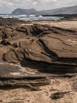 Layers of Lava Rock Stock Photos