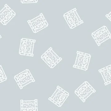 Layers of material in composter line vector seamless pattern Stock Illustration