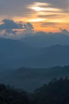 Layers of mountain 스톡 사진