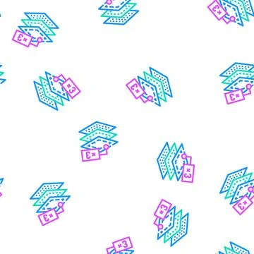 Layers of napkins vector seamless pattern 스톡 일러스트
