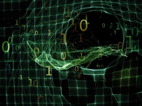 Layers of Numbers 스톡 일러스트
